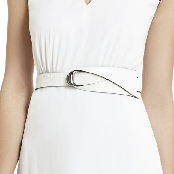 BCBGMaxAzria loop-front belt white - Picture 1 of 7
